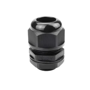 3/4″ IP68 Nylon Strain Relief Cord Grip – NPT Cable Gland (Black)